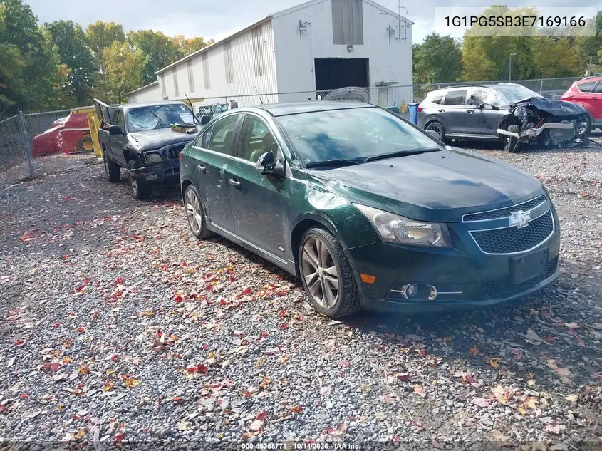CHEVROLET CRUZE 2014, VIN 1G1PG5SB3E7169166