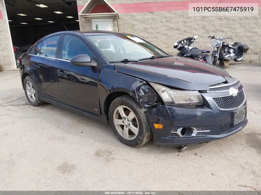 CHEVROLET CRUZE 2014, VIN 1G1PC5SB6E7475919
