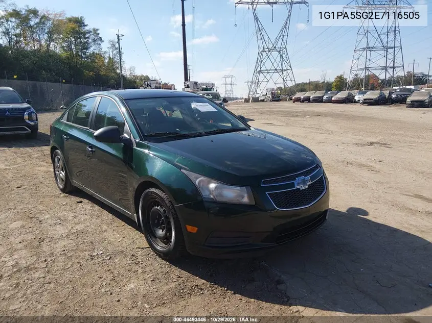 CHEVROLET CRUZE 2014, VIN 1G1PA5SG2E7116505