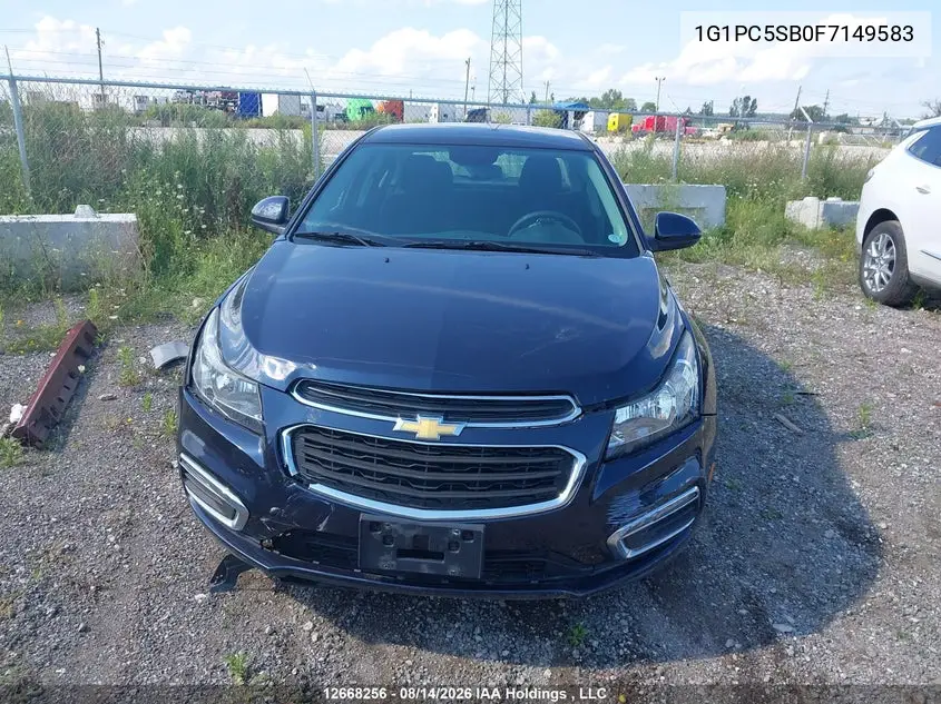 2015 CHEVROLET CRUZE VIN 1G1PC5SB0F7149583 — фото 12