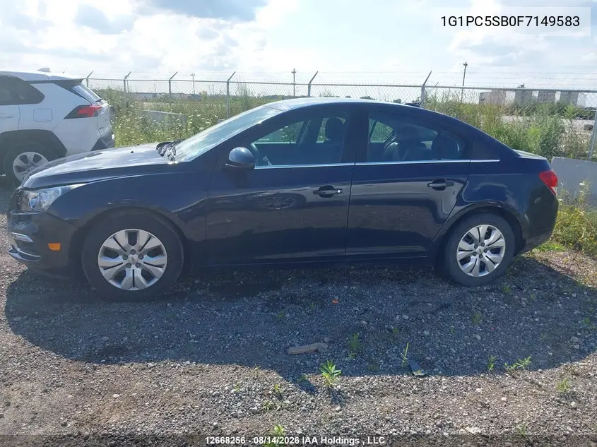 2015 CHEVROLET CRUZE VIN 1G1PC5SB0F7149583 — фото 14