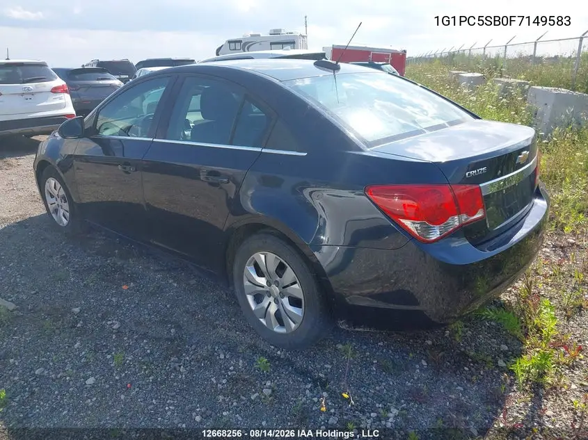 2015 CHEVROLET CRUZE VIN 1G1PC5SB0F7149583 — фото 3