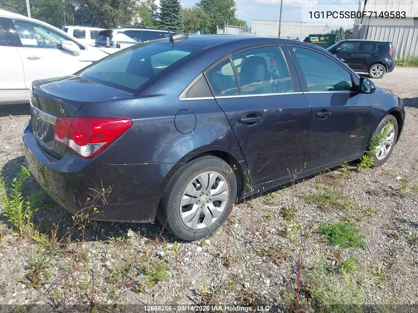 2015 CHEVROLET CRUZE VIN 1G1PC5SB0F7149583 — фото 4