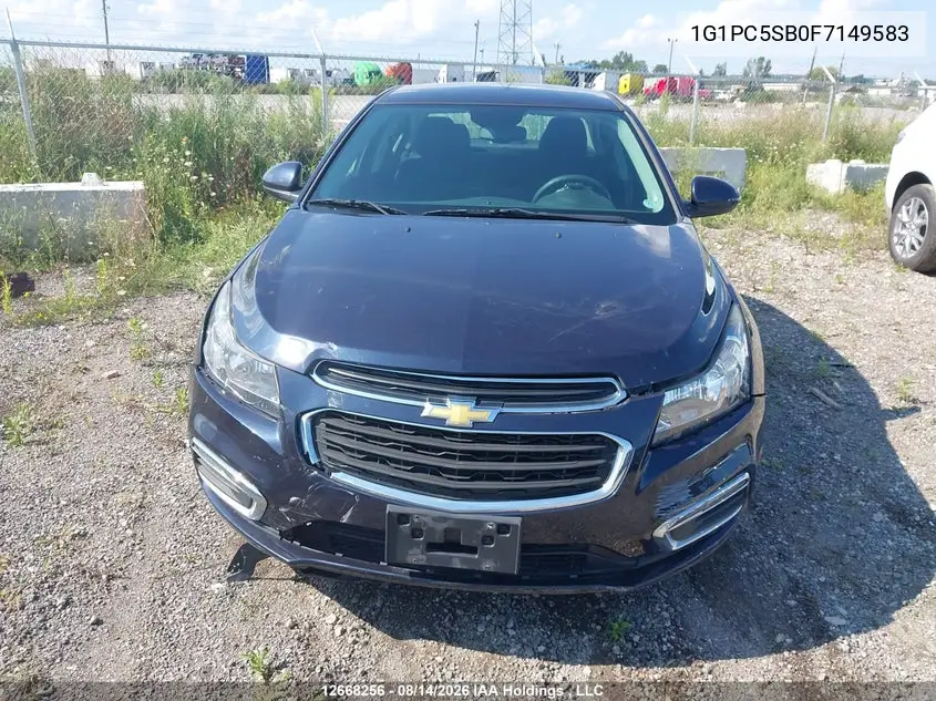 2015 CHEVROLET CRUZE VIN 1G1PC5SB0F7149583 — фото 6