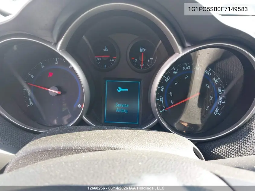 2015 CHEVROLET CRUZE VIN 1G1PC5SB0F7149583 — фото 7