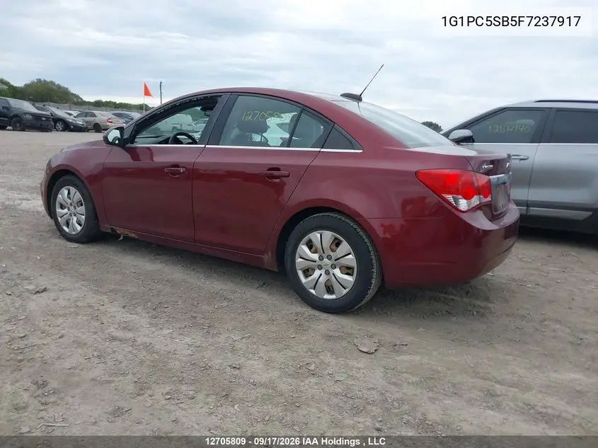 2015 CHEVROLET CRUZE VIN 1G1PC5SB5F7237917 — фото 3