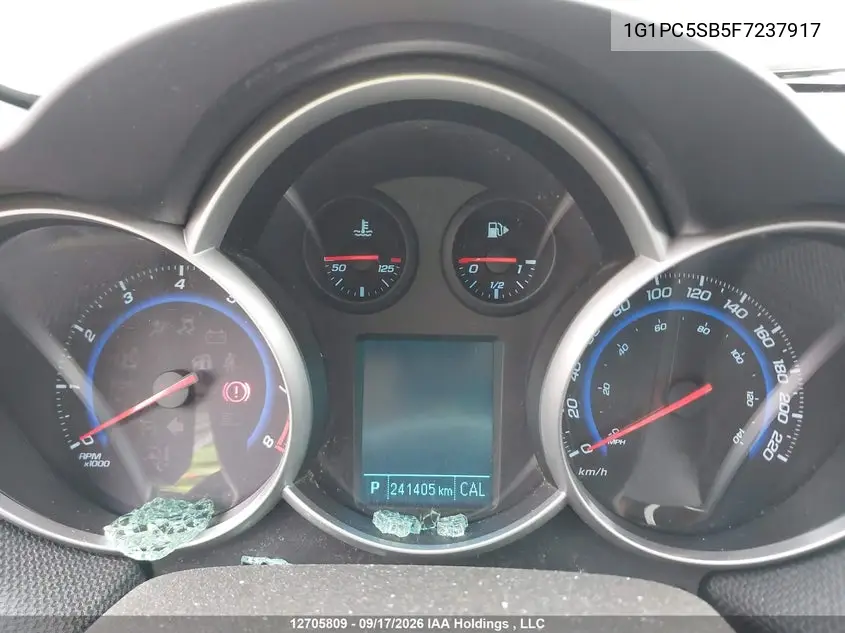 2015 CHEVROLET CRUZE VIN 1G1PC5SB5F7237917 — фото 7