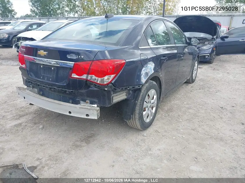 2015 CHEVROLET CRUZE VIN 1G1PC5SB0F7295028 — фото 4