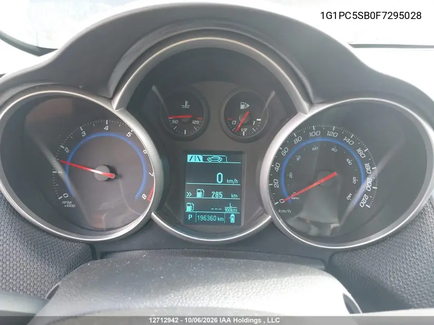 2015 CHEVROLET CRUZE VIN 1G1PC5SB0F7295028 — фото 7