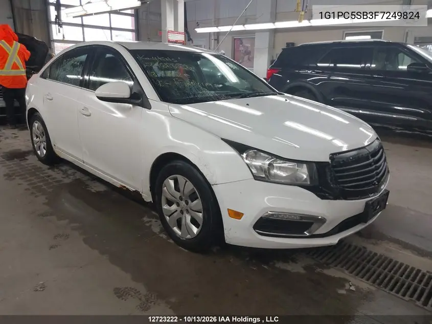 CHEVROLET CRUZE 2015, VIN 1G1PC5SB3F7249824