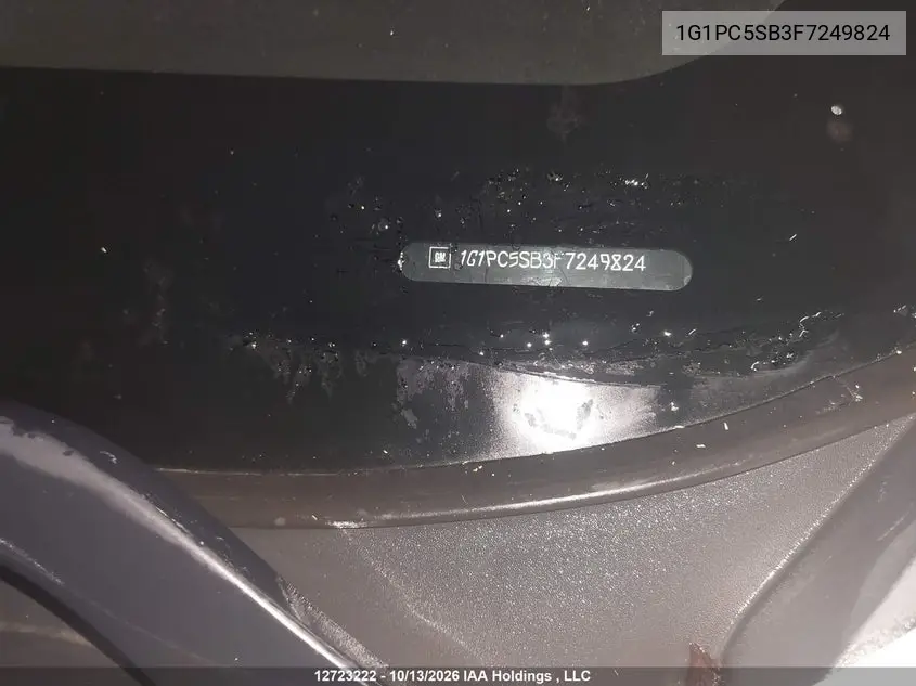 2015 CHEVROLET CRUZE VIN 1G1PC5SB3F7249824 — фото 18