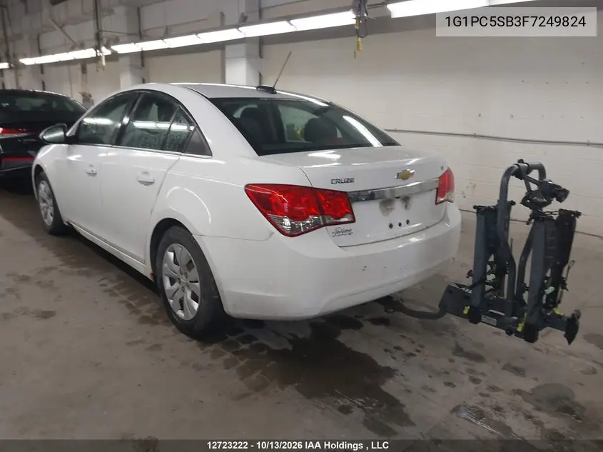 2015 CHEVROLET CRUZE VIN 1G1PC5SB3F7249824 — фото 3