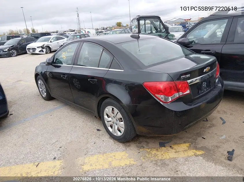 2015 CHEVROLET CRUZE VIN 1G1PC5SB9F7220618 — фото 3