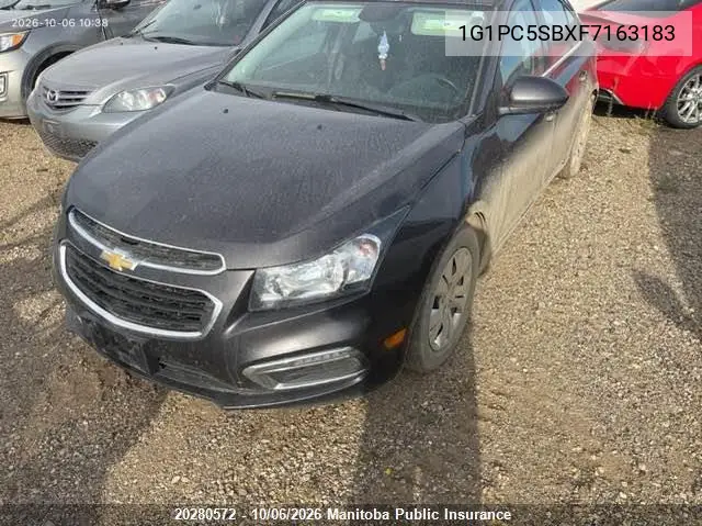 2015 CHEVROLET CRUZE VIN 1G1PC5SBXF7163183 — фото 2