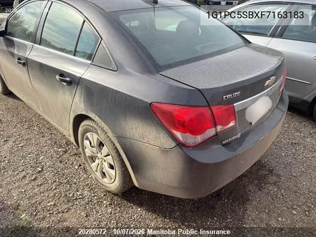 2015 CHEVROLET CRUZE VIN 1G1PC5SBXF7163183 — фото 3
