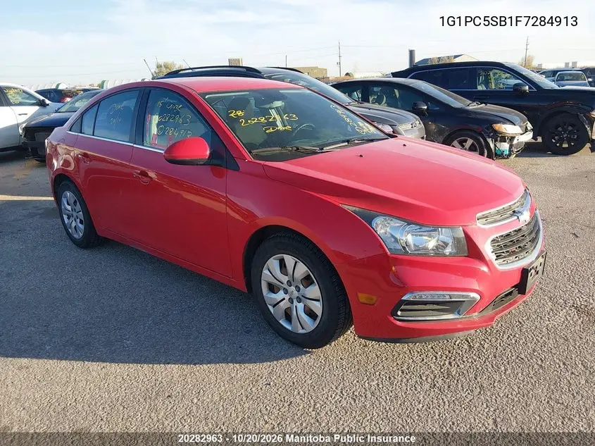 CHEVROLET CRUZE 2015, VIN 1G1PC5SB1F7284913