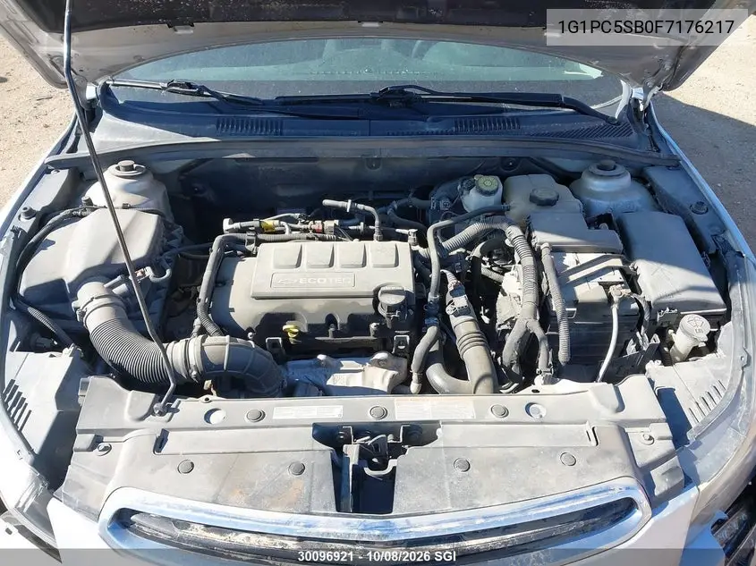 2015 CHEVROLET CRUZE VIN 1G1PC5SB0F7176217 — фото 10