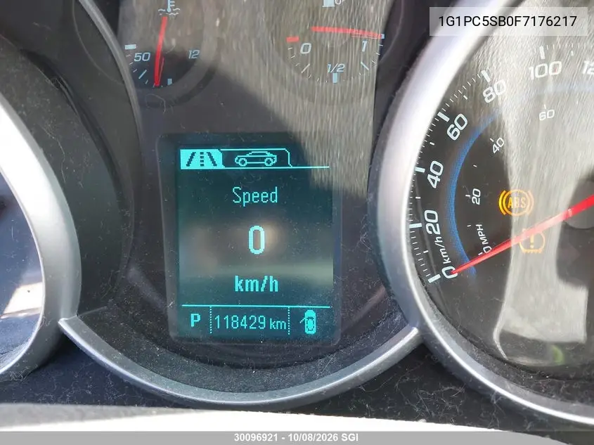 2015 CHEVROLET CRUZE VIN 1G1PC5SB0F7176217 — фото 15