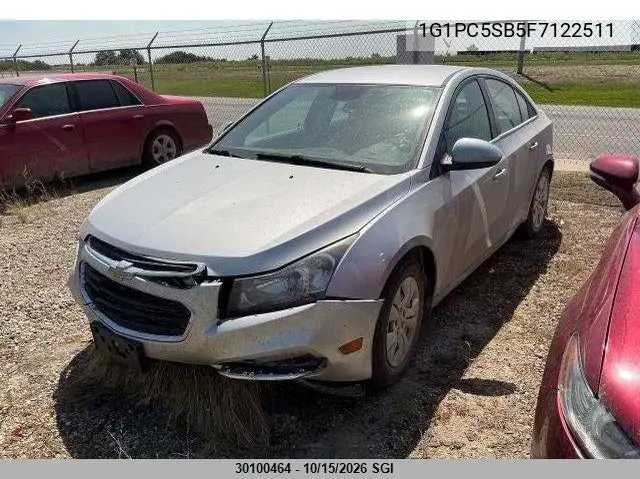 2015 CHEVROLET CRUZE VIN 1G1PC5SB5F7122511 — фото 2