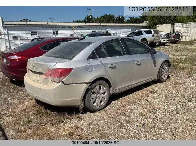 2015 CHEVROLET CRUZE VIN 1G1PC5SB5F7122511 — фото 4