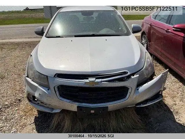 2015 CHEVROLET CRUZE VIN 1G1PC5SB5F7122511 — фото 5
