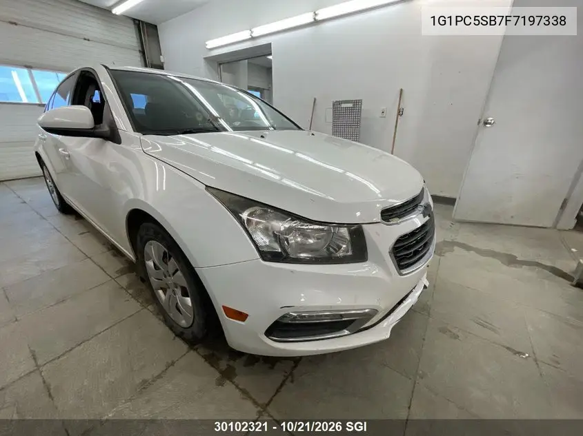 CHEVROLET CRUZE 2015, VIN 1G1PC5SB7F7197338