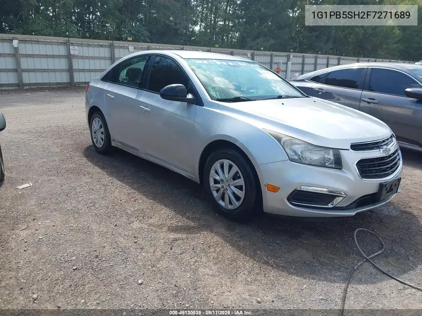 CHEVROLET CRUZE 2015, VIN 1G1PB5SH2F7271689