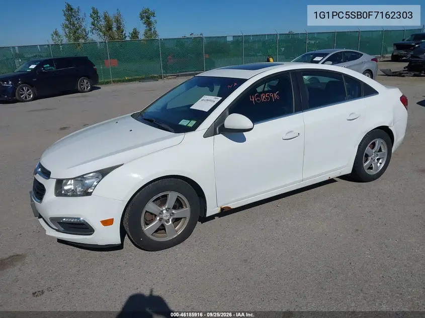 2015 CHEVROLET CRUZE VIN 1G1PC5SB0F7162303 — фото 2