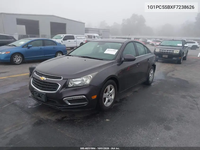 2015 CHEVROLET CRUZE VIN 1G1PC5SBXF7238626 — фото 2