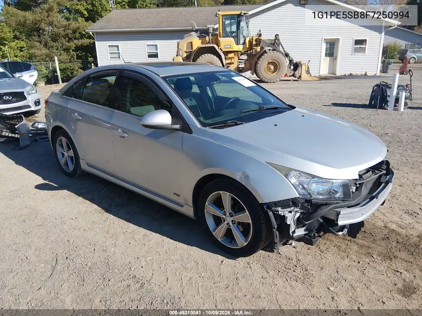 CHEVROLET CRUZE 2015, VIN 1G1PE5SB8F7250994