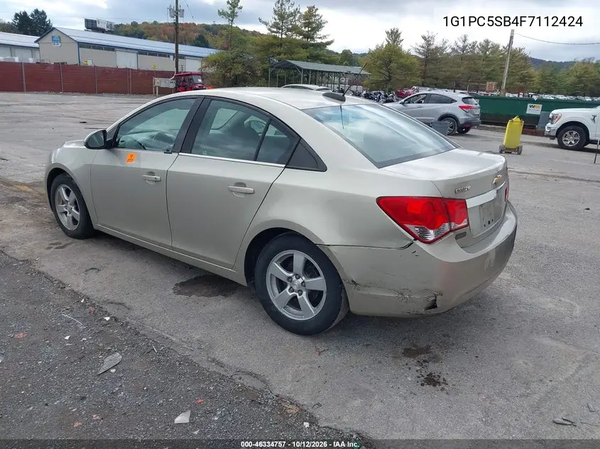 2015 CHEVROLET CRUZE VIN 1G1PC5SB4F7112424 — фото 3