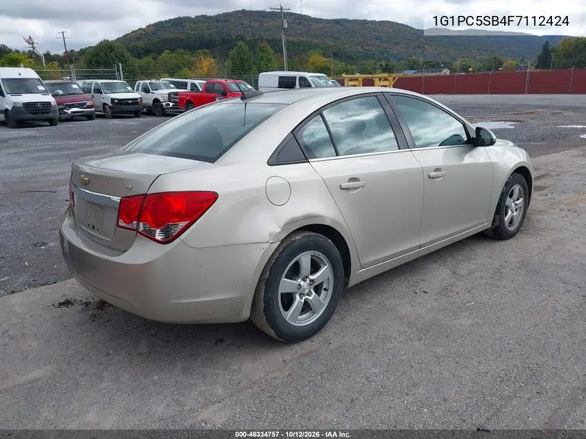 2015 CHEVROLET CRUZE VIN 1G1PC5SB4F7112424 — фото 4
