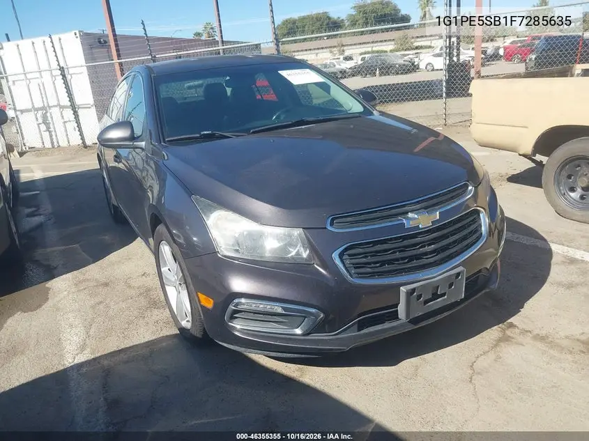 CHEVROLET CRUZE 2015, VIN 1G1PE5SB1F7285635