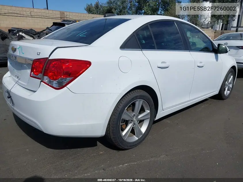 2015 CHEVROLET CRUZE VIN 1G1PE5SB2F7260002 — фото 4