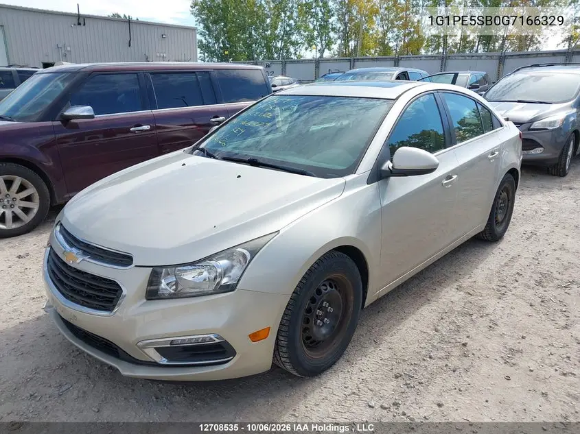 2016 CHEVROLET CRUZE VIN 1G1PE5SB0G7166329 — фото 2