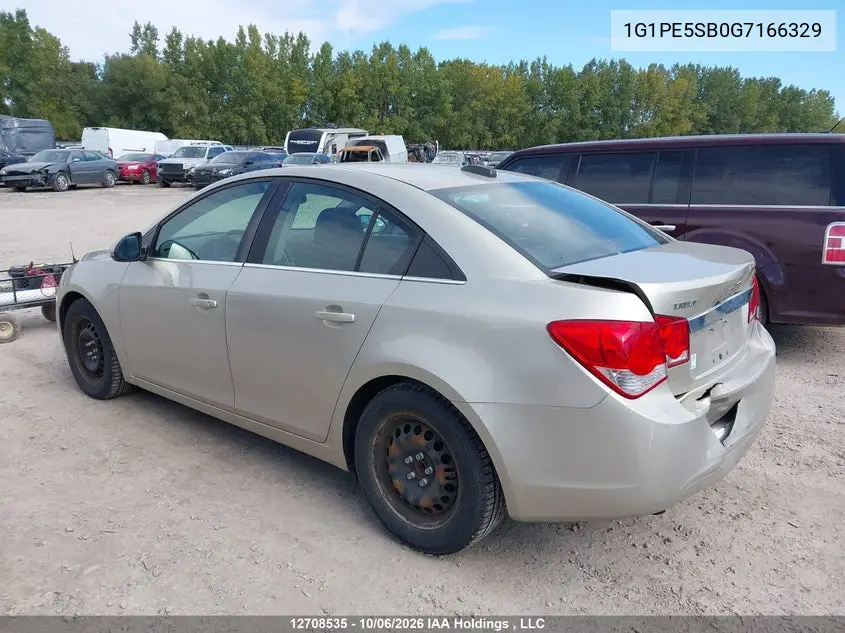 2016 CHEVROLET CRUZE VIN 1G1PE5SB0G7166329 — фото 3