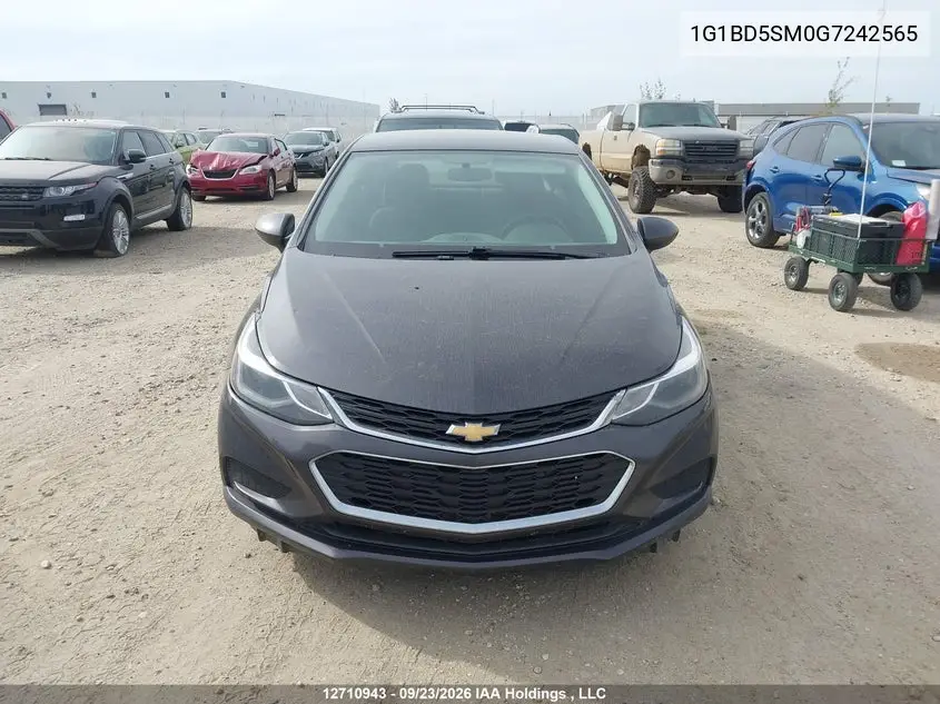 2016 CHEVROLET CRUZE VIN 1G1BD5SM0G7242565 — фото 12