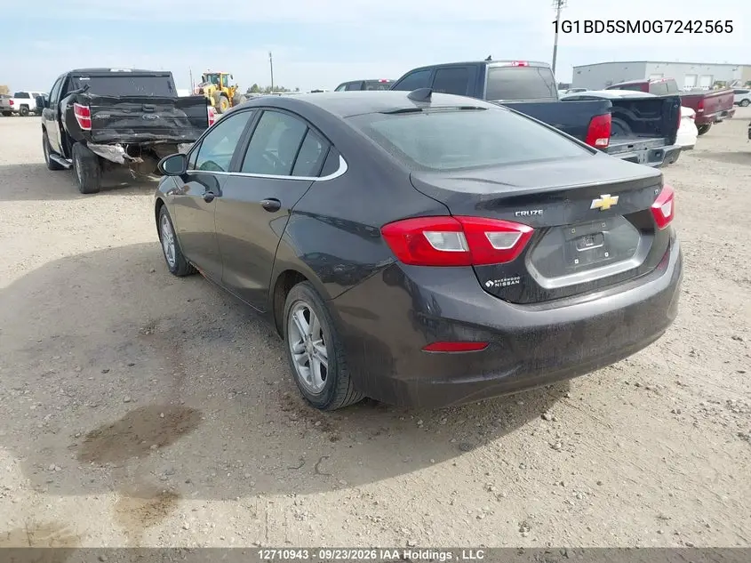 2016 CHEVROLET CRUZE VIN 1G1BD5SM0G7242565 — фото 3