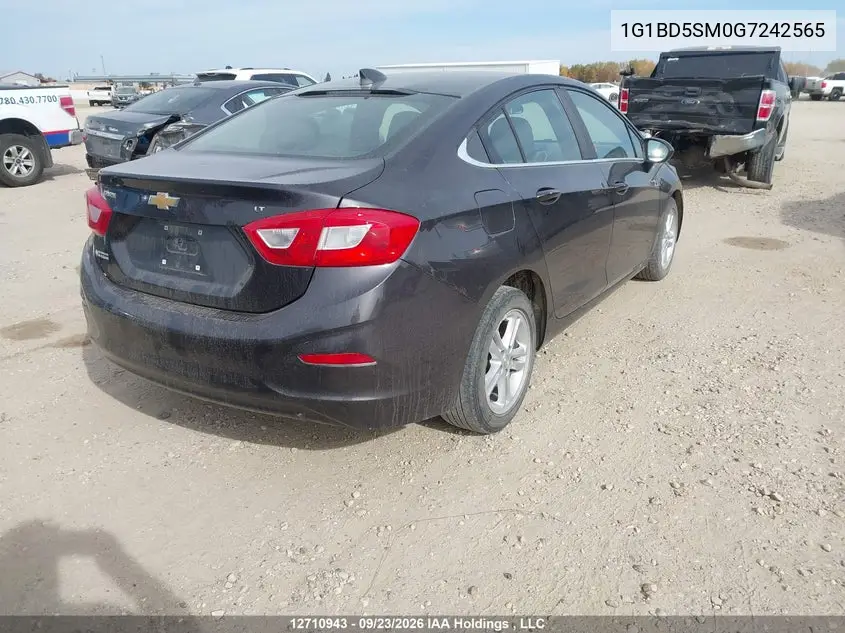 2016 CHEVROLET CRUZE VIN 1G1BD5SM0G7242565 — фото 4