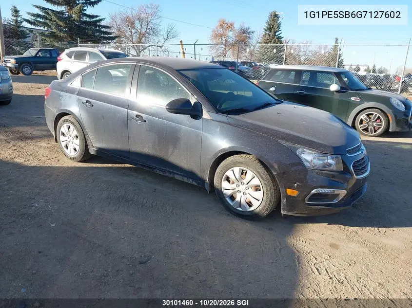CHEVROLET CRUZE 2016, VIN 1G1PE5SB6G7127602