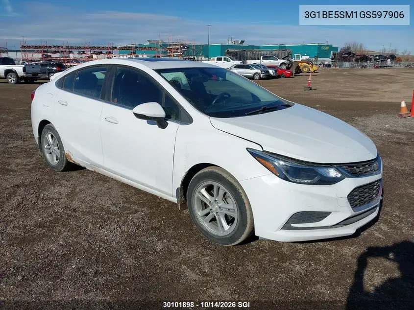 CHEVROLET CRUZE 2016, VIN 3G1BE5SM1GS597906