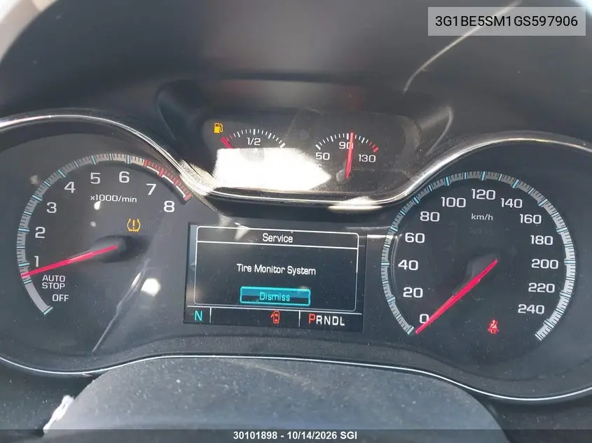 2016 CHEVROLET CRUZE VIN 3G1BE5SM1GS597906 — фото 7