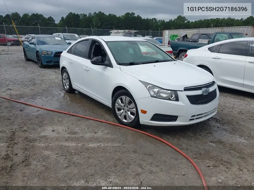 CHEVROLET CRUZE 2016, VIN 1G1PC5SH2G7186396
