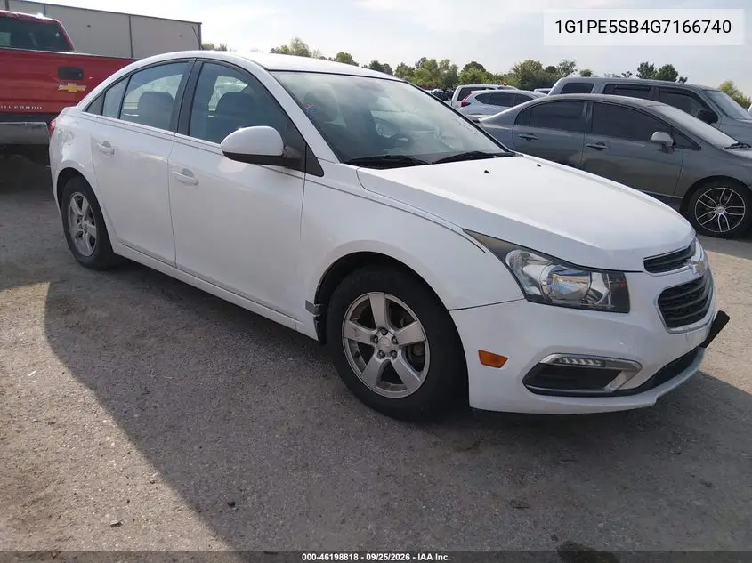 CHEVROLET CRUZE 2016, VIN 1G1PE5SB4G7166740