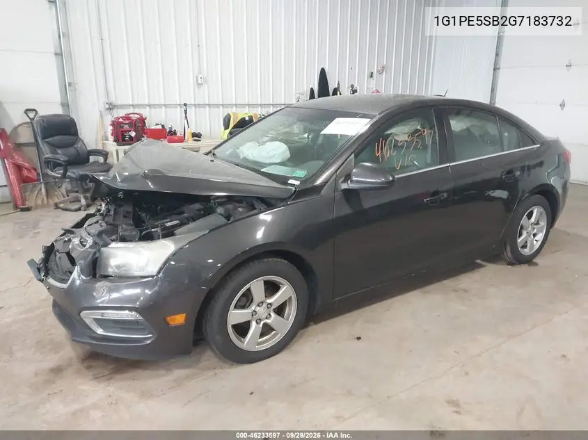 2016 CHEVROLET CRUZE VIN 1G1PE5SB2G7183732 — фото 2