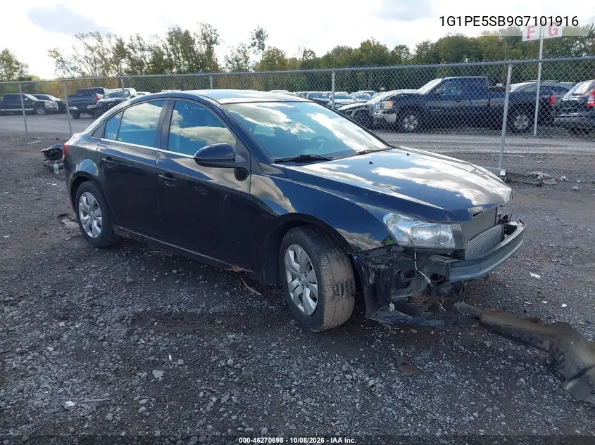 CHEVROLET CRUZE 2016, VIN 1G1PE5SB9G7101916