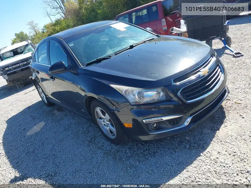 CHEVROLET CRUZE 2016, VIN 1G1PE5SB4G7106683