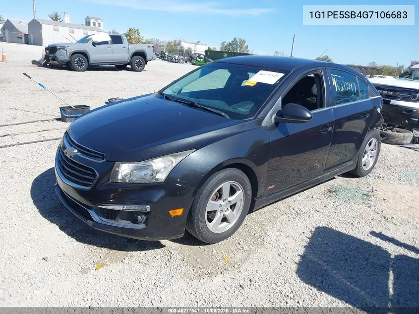 2016 CHEVROLET CRUZE VIN 1G1PE5SB4G7106683 — фото 2