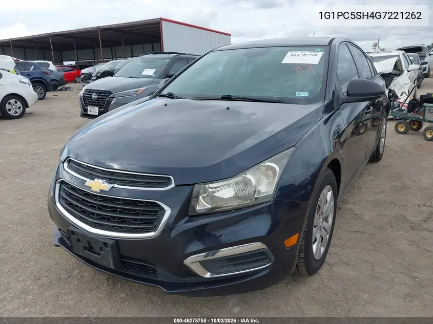 2016 CHEVROLET CRUZE VIN 1G1PC5SH4G7221262 — фото 2