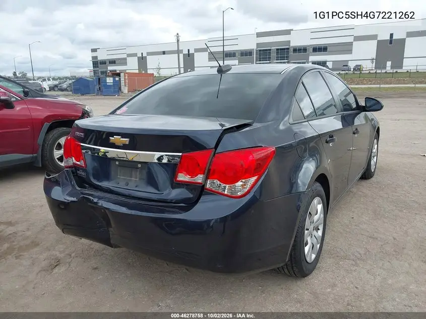 2016 CHEVROLET CRUZE VIN 1G1PC5SH4G7221262 — фото 4